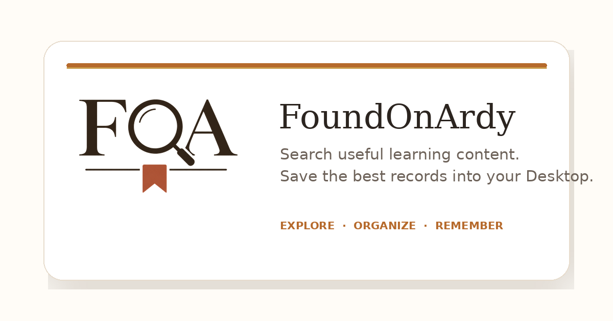 FoundOnArdy — Search FoundOnArdy for Unity main menu prototype brief
